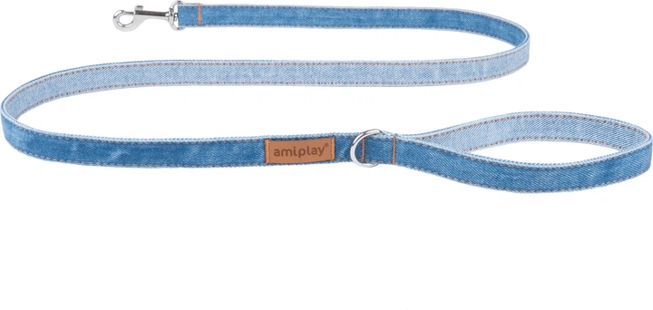 Повідець Amiplay Denim S 140 см Синій (5907563271326) - зображення 1