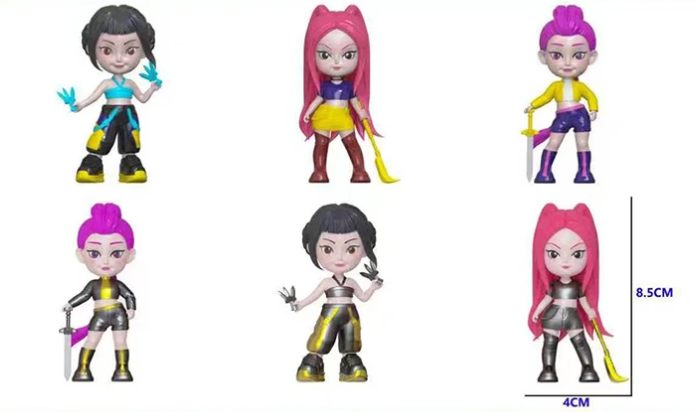 Фігурки 3 штук на демонів 85 мм комплект K-Pop Demon Hunters лялька Кейпоп мисливці на демонів 85 мм комплект подарункові коробки - зображення 4