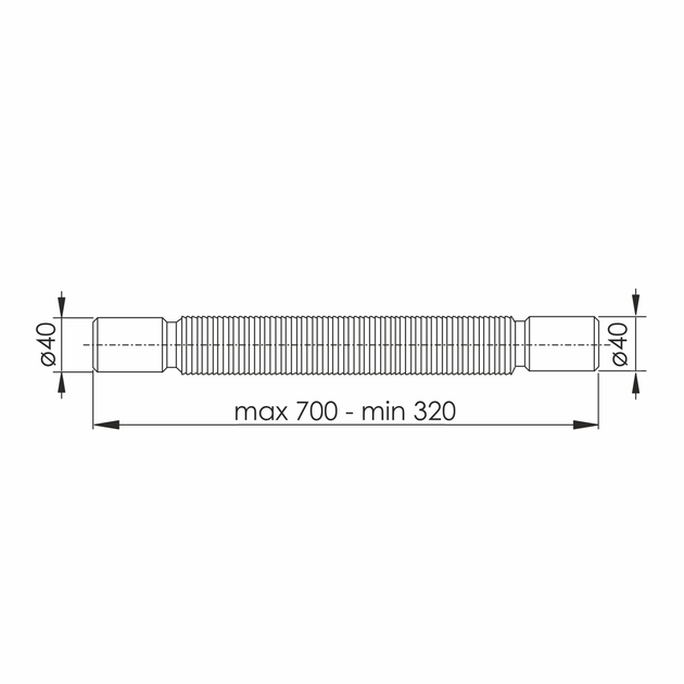 Гофра сполучна, D40х40 IMPRESE w14100311G - изображение 2