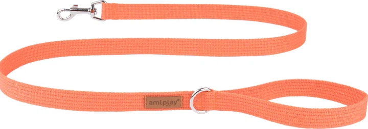 Повідець Amiplay Cotton L 140 см Помаранчевий (5907563231948) - зображення 1