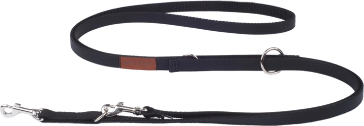 Smycz regulowana Amiplay New York 6 w 1 S 100 - 200 cm Czarna (5907563253339) - obraz 1