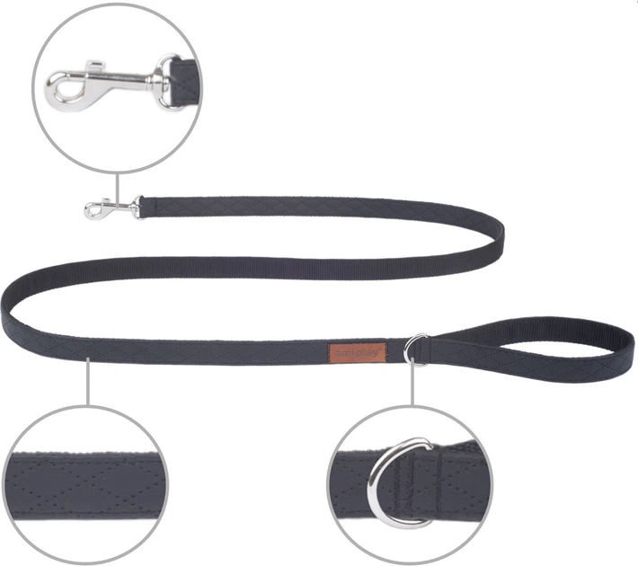 Повідець Amiplay New York L 140 см Чорний (5907563253575) - зображення 2