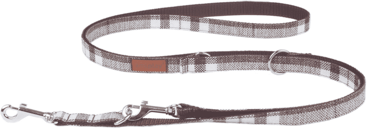 Smycz regulowana Amiplay London 6 w 1 S 100 - 200 cm Brązowa (5907563253988) - obraz 1