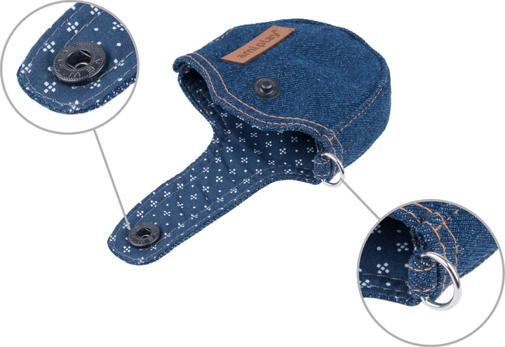 Автоматичний повідець Amiplay Infini з корпусом Denim S 3 м Темно-синій (5907563271494) - зображення 3