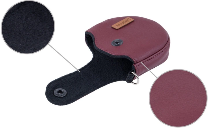 Smycz automatyczna Amiplay Infini z obudową New York S 3 m Bordowa (5907563271807) - obraz 4