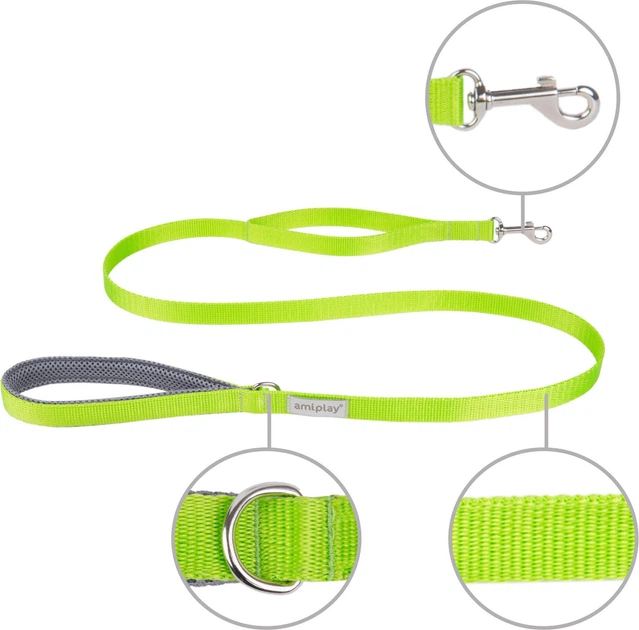 Повідець Amiplay Samba XL 150 см зелений (5907563277731) - зображення 2