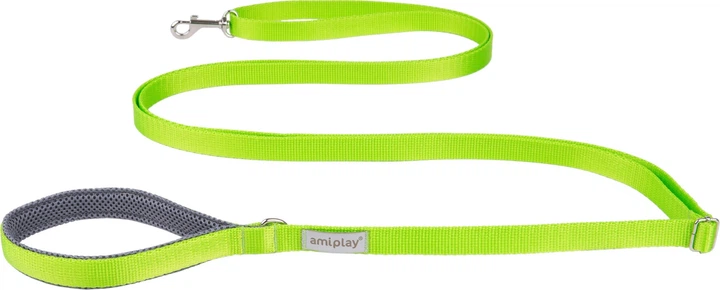 Регульований повідець Amiplay Samba Easy Fix L 160 - 300 см Зелений (5907563277915) - зображення 1