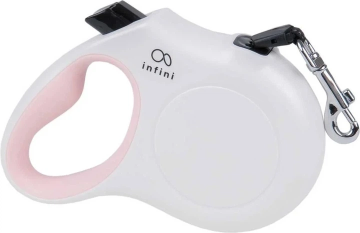 Smycz automatyczna Amiplay Infini Freedom L 5 m Biała (5907563279544) - obraz 2