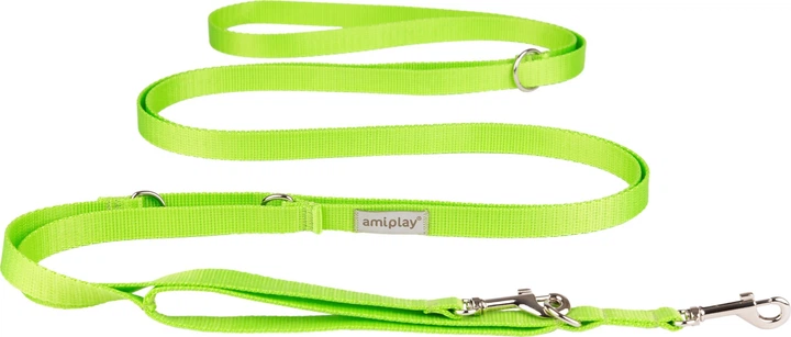 Регульований повідець Amiplay Samba 8 в 1 S 200 - 400 см Зелений (5907563301344) - зображення 1