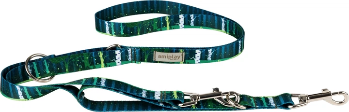 Регульований повідець Amiplay BeNature 7 в 1 XL 100 - 200 см Forest (5907563303867) - зображення 1