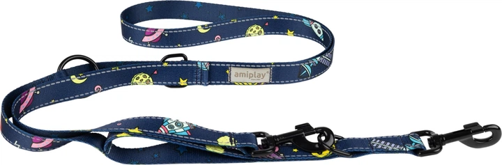 Регульований повідець Amiplay BeSpace 7 в 1 XL 100 - 200 см Comics (5907563307193) - зображення 1