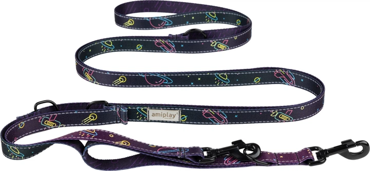 Регульований повідець Amiplay BeSpace 8 в 1 M 200 - 400 см Neon (5907563307261) - зображення 1