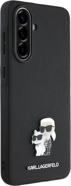 Панель Karl Lagerfeld Saffiano w/ K&C Metal Logo для Samsung Galaxy A36 Black (KLHCSA36PSAKCMPK) - зображення 2