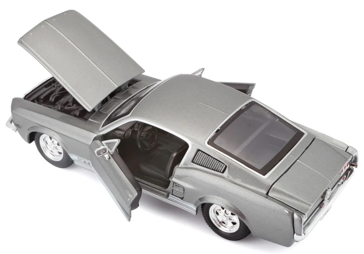 Metalowy model samochodu Maisto 1:24 1967 Ford Mustang GT 31260GY (90159312604) - obraz 6