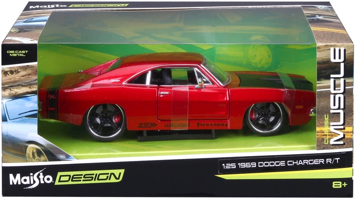 Metalowy model samochodu Maisto 1969 Dodge Charger R/T 32537 (90159325376) - obraz 1
