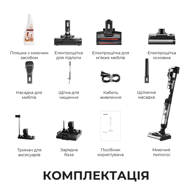 Акумуляторний миючий пилосос JIMMY PW11 PRO MAX 4 в 1 (PW11PRO_MAX) - зображення 13