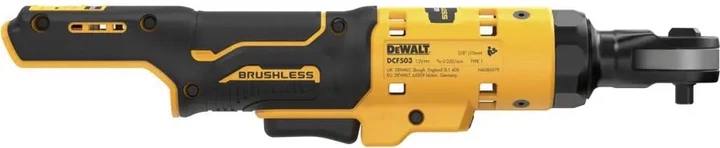 Klucz grzechotka DeWAL kątowy akumulatorowy bezszczotkowy DCF503N (5035048789384) - obraz 4