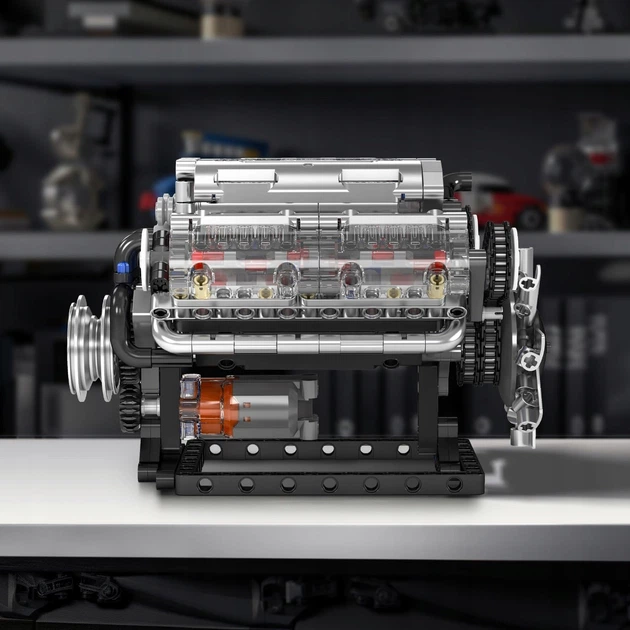Конструктор Mould King 10088 модель двигуна V8 восьмициліндровий бензиновий двигун - Фото 8 Конструктор Mould King 10088 модель двигуна V8 восьмициліндровий бензиновий двигун - изображение 8