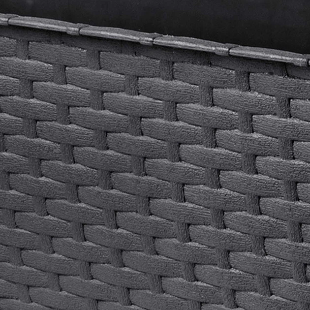 Балконний горщик з ручками Kadax Castro K8208 4 шт. Антрацитовий - зображення 2