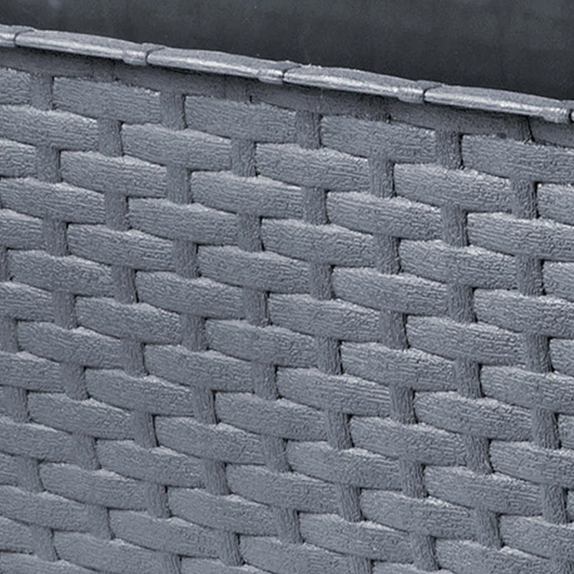 Балконний горщик з ручками Kadax Castro K8212 4 шт. Графітовий - зображення 2