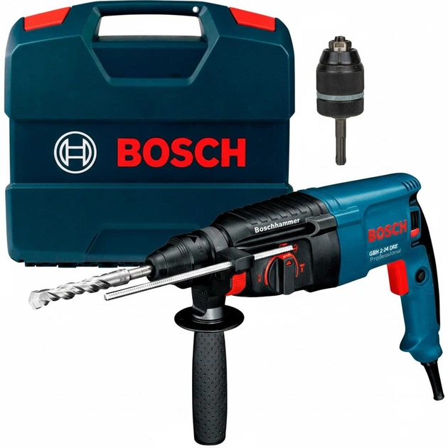Перфоратор Bosch Professional GBH 2-26 DRE, ШЗП SDS-plus 1.5-13 мм, кейс (0611253708+2608572227) - Фото 1 Перфоратор Bosch Professional GBH 2-26 DRE, ШЗП SDS-plus 1.5-13 мм, кейс (0611253708+2608572227) - зображення 1