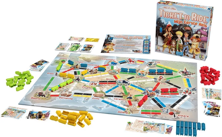 Gra planszowa Asmodee Ticket to ride: My first journey (edycja niemiecka) (0824968205273) - obraz 4