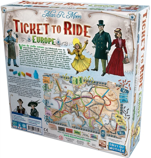 Настільна гра Asmodee Ticket to Ride: Europe (німецьке видання) (0824968717523) - зображення 3