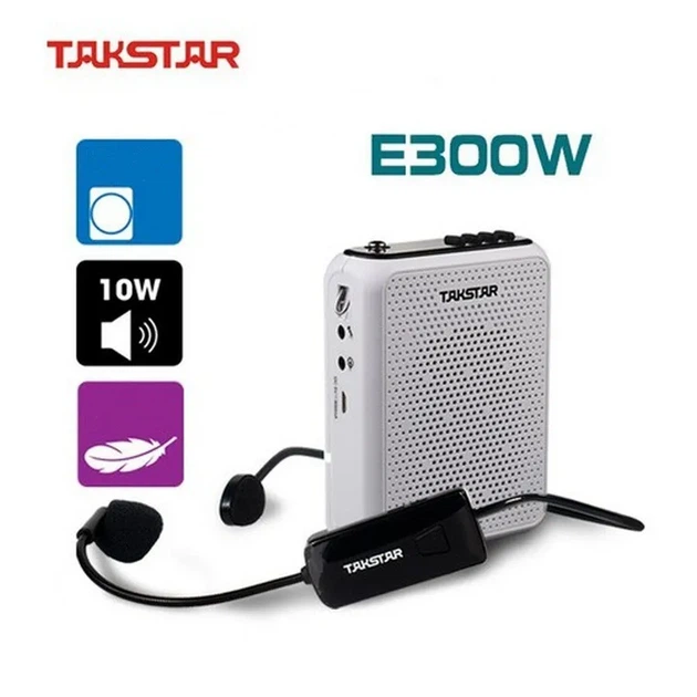 Портативний бездротовий підсилювач Takstar E300W з головним мікрофоном UHF 40 м - зображення 5