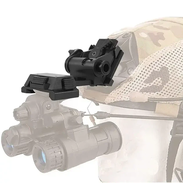 Тактичне NVG кріплення для ПНБ з інтерфейсом Ластівчин хвіст для NV8000 NV8160 PVS-15/18/21/31 Чорний - изображение 3
