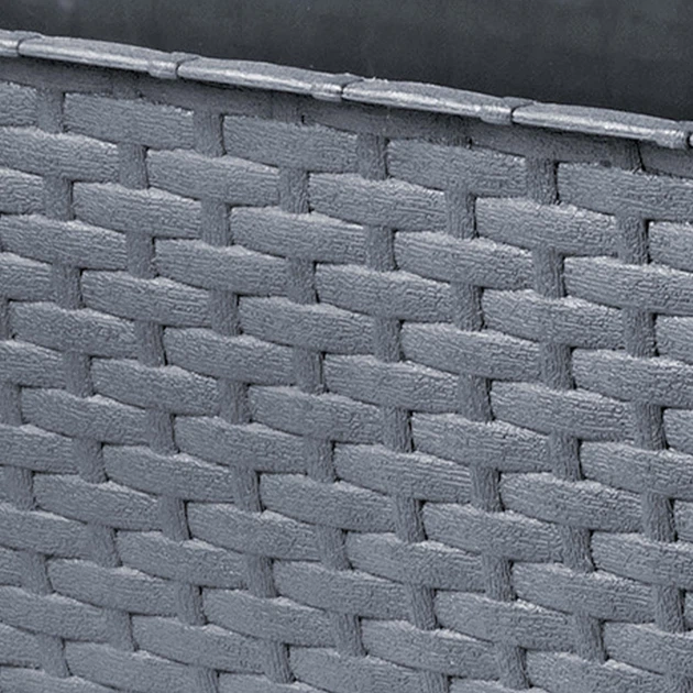 Балконний горщик з ручками Kadax Castro K8211 3 шт. Графітовий - зображення 5