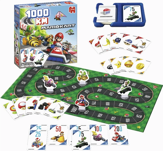 Настільна гра Jumbo 1000KM: Mario Kart (англійське видання) (8710126010860) - зображення 3