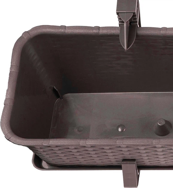 Skrzynka balkonowa z uchwytami Kadax Castro K8209 3 szt. Brązowa - obraz 4