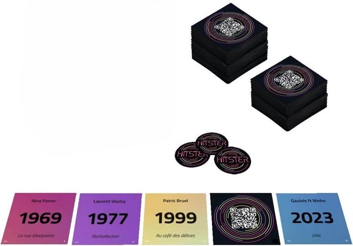 Gra planszowa Jumbo Hitster 100% Chansons francaises (edycja holenderska) (8710126199541) - obraz 2