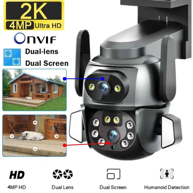 Уличная камера видеонаблюдения 4 Мп WIFI DOUL CAM Q 821 вращаемая, с инфракрасной подсветкой до 25 м и ночной сьемкой - изображение 2
