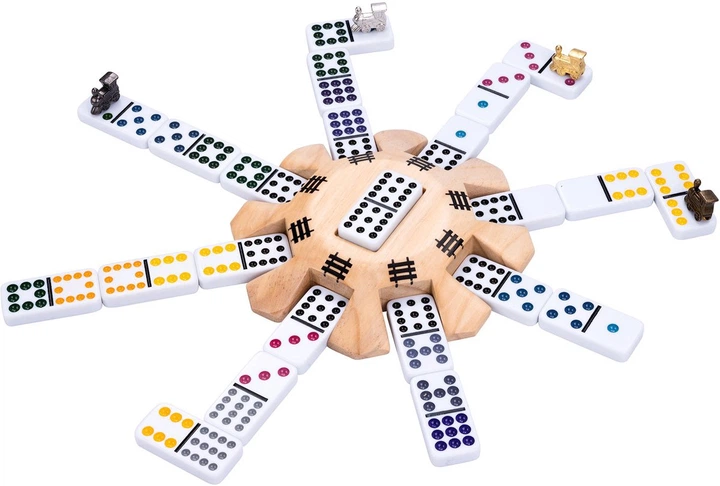 Gra planszowa Engelhart Domino Mexican trains D12 Deluxe(edycja chińska) (8716096018301) - obraz 6