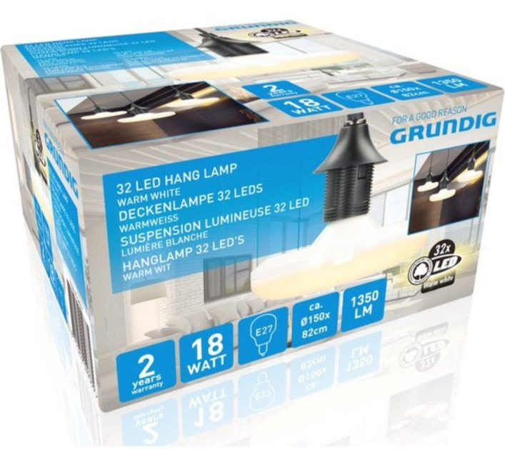 Лампа підвісна Grundig LED, тепле світло, 1 точка світла, патрон E27 - зображення 3