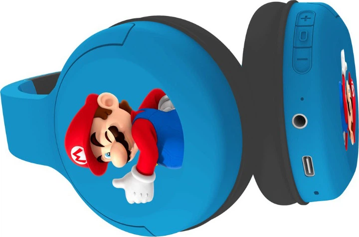 Навушники OTL Super Mario Core Kids Wireless Blue/Black (5055371627993) - зображення 2