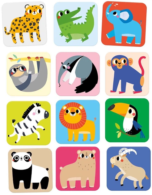 Gra planszowa Banana Panda Large memory game: Wild animals (5902983491217) - obraz 2