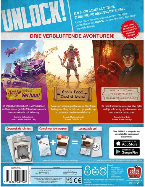 Настільна гра Asmodee Unlock! 9 Legendary Adventures (3558380097501) - зображення 2