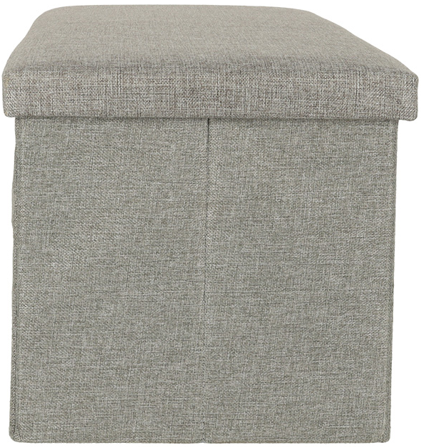 Пуф складаний KIK з місцем для зберігання 76 x 38 x 38 см Сірий (5903039739567) - зображення 3
