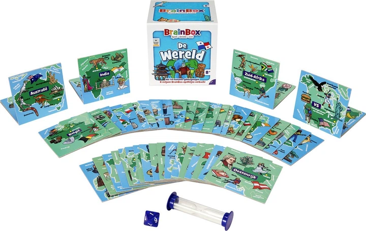 Gra planszowa Asmodee BrainBox: The world (edycja holenderska) (5025822131010) - Zdjęcie 3 Gra planszowa Asmodee BrainBox: The world (edycja holenderska) (5025822131010) - obraz 3