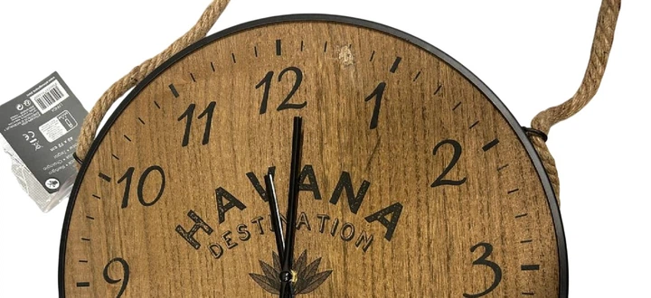 Zegar ścienny Atmosphera Cuba 40 cm Brązowy (3560237553320) (955555909595900) - Outlet - obraz 6