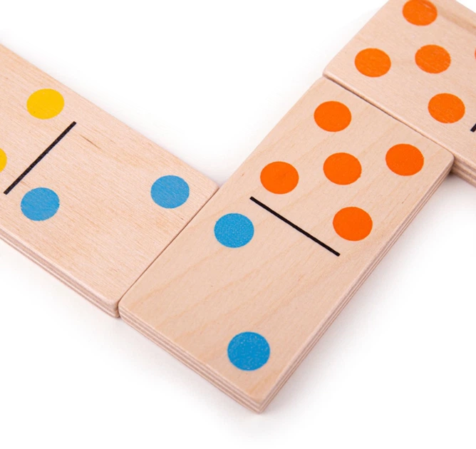 Настільна гра Bigjigs Jumbo Domino (англійське видання) (0691621021576) - зображення 5