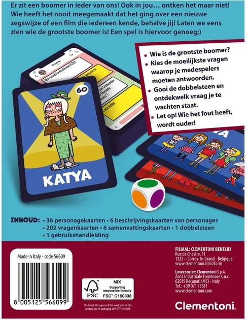 Настільна гра Clementoni Who is the Boomer? (голландське видання) (8005125566099) - зображення 2