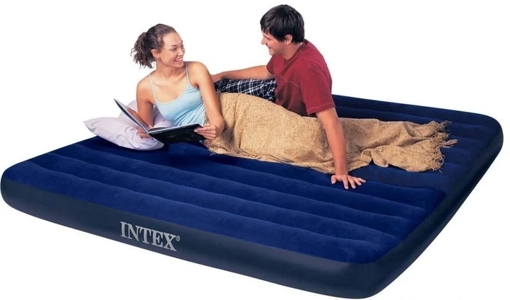 Надувной матрас Intex 64755, 183 x 203 x 25 см. Двухместный - Фото 4 Надувной матрас Intex 64755, 183 x 203 x 25 см. Двухместный - изображение 4
