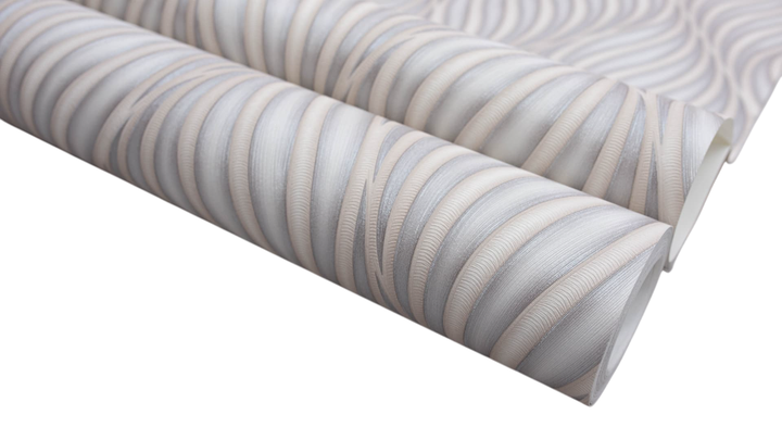 Tapeta winylowa na flizelinie Sintra Grey Dark Leaves 0.53 x 10.05 m Ciemnoszara z beżowym (4824001698075) - obraz 3