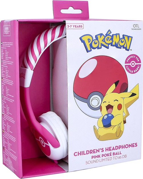 Навушники OTL Junior Pokemon Pokeball Pink (5055371623742) - зображення 3