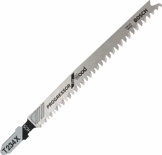 Пиляльні полотна для лобзика Bosch T 234 X Progressor for Wood, HCS 25 шт 2608633524 (3165140169516) - зображення 2