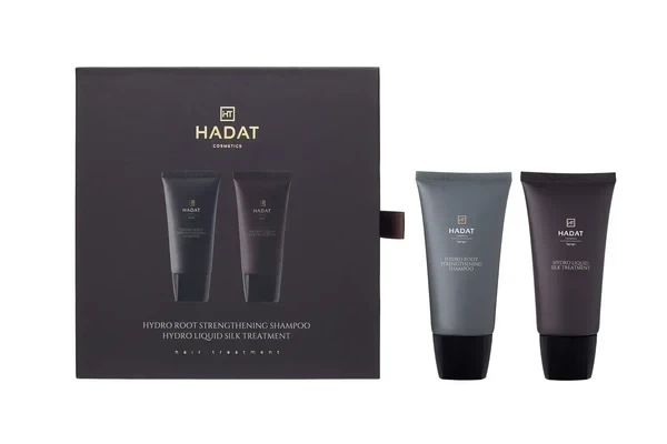 Подарочный набор для роста волос HADAT Hydro root strengthening shampoo + HADAT Hydro liquid silk treatment - Фото 1 Подарочный набор для роста волос HADAT Hydro root strengthening shampoo + HADAT Hydro liquid silk treatment - изображение 1