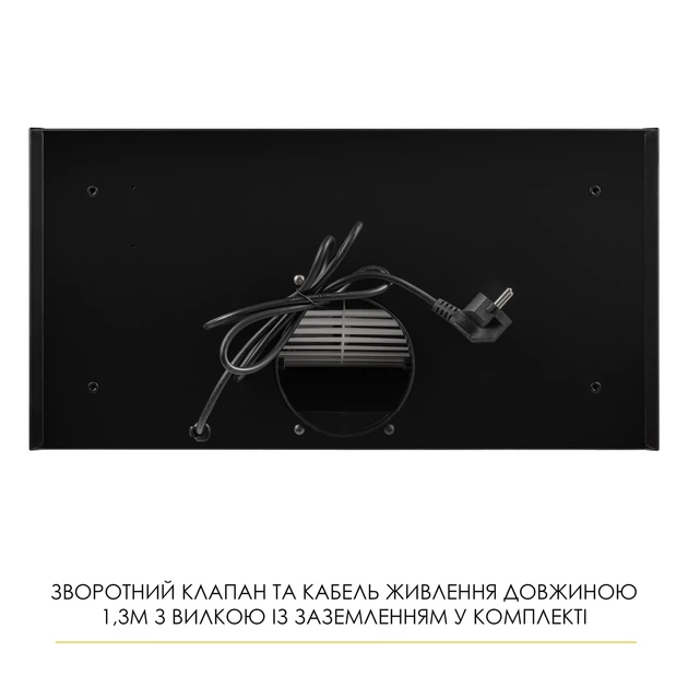 Сенсорная кухонная вытяжка WEILOR LUMINA WBG 65 BLACK черная полновстраиваемая, управление жестами - изображение 4